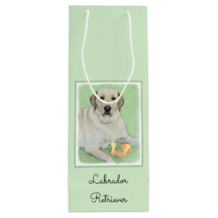 Sac Cadeau Pour Bouteille Peinture de balles de tennis et de retrieur du Lab