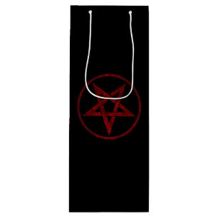 Sac Cadeau Pour Bouteille Pentagram Red Devil