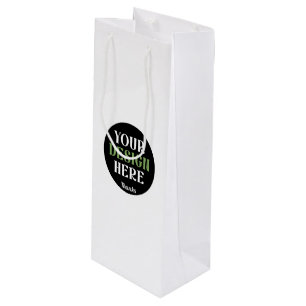 Sac Cadeau Pour Bouteille personnalisé, unique, élégant & minimaliste hershe