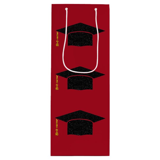 Sac Cadeau Pour Bouteille Plafond de parties scintillant (Devant)