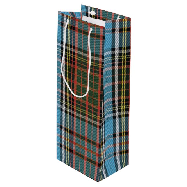 Sac Cadeau Pour Bouteille Plaid Christmas Tartan Clan Anderson (Devant Angle)