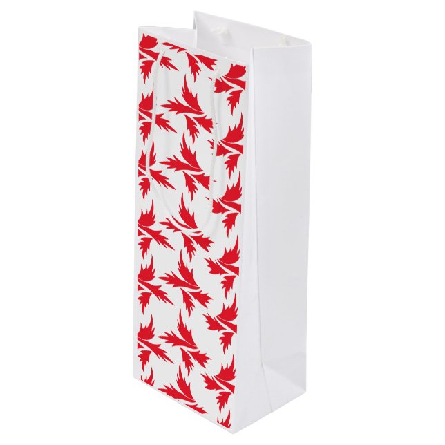 Sac Cadeau Pour Bouteille plante botanique (Devant Angle)