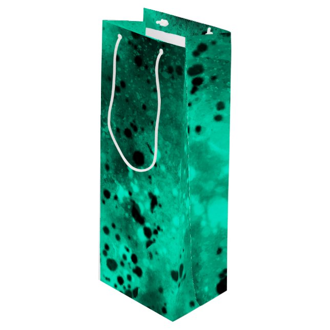 Sac Cadeau Pour Bouteille Plaque de peinture rétro (Devant Angle)