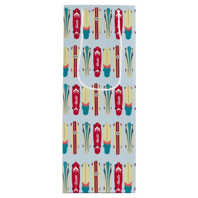 Sac Cadeau Pour Bouteille Platines vintages (Devant)