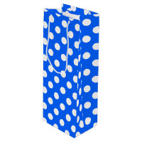 Pois blancs sur bleu royal