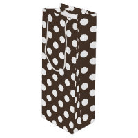 Pois blancs sur brun