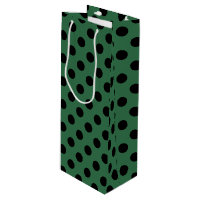 Pois noirs sur vert kelly