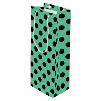 Pois noirs sur vert menthe