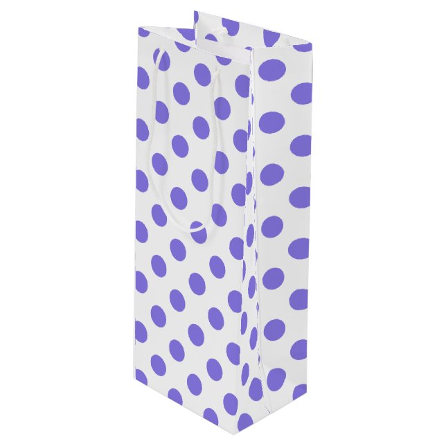 Sac Cadeau Pour Bouteille Pois périphériques (Devant Angle)