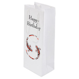 Sac Cadeau Pour Bouteille Poisson noir et rouge japonais Koi Poisson Artisti