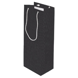 Sac Cadeau Pour Bouteille Polymère de fibre de carbone noir et gris