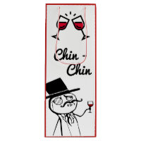 Posh Man With Top Hat Wine Toast Chin