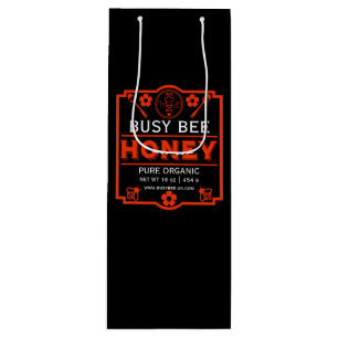 Sac Cadeau Pour Bouteille Pot de miel du marché des agriculteurs