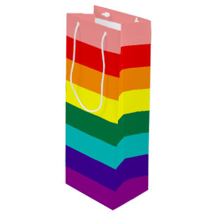 Sac Cadeau Pour Bouteille Premier drapeau de la Rainbow Pride