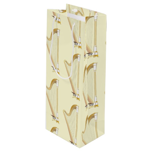 Sac Cadeau Pour Bouteille Professeur de musique musicale de Harp (Devant Angle)