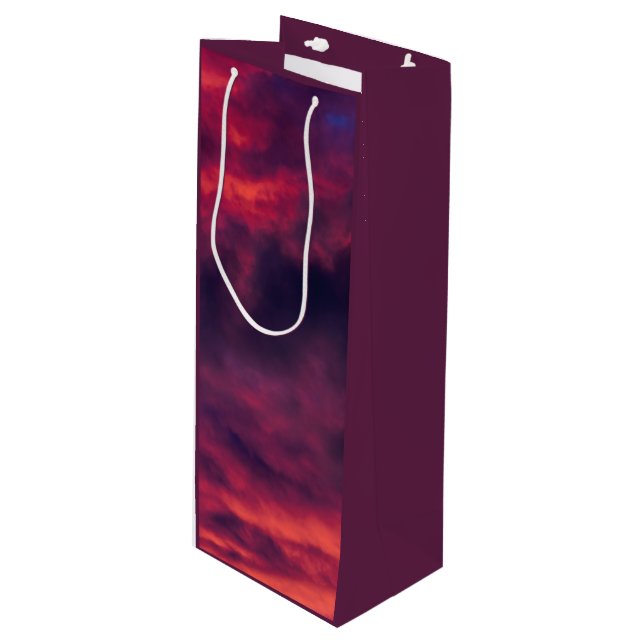 Sac Cadeau Pour Bouteille rouge d'août (Devant Angle)
