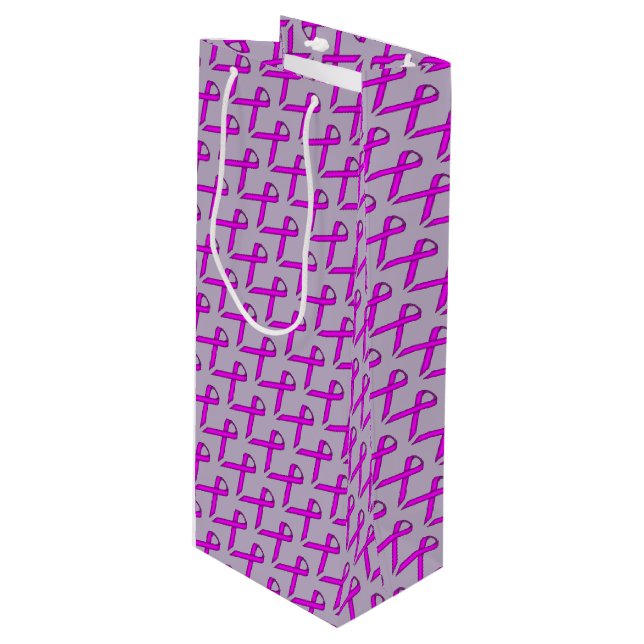 Sac Cadeau Pour Bouteille Ruban standard violet par Kenneth Yoncich (Devant Angle)