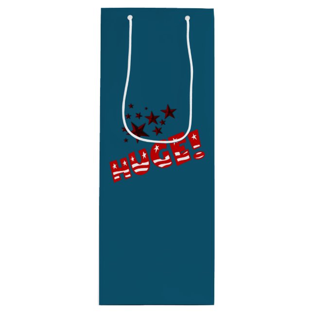 Sac Cadeau Pour Bouteille Sac à vin pour la fête de Trump (Devant)