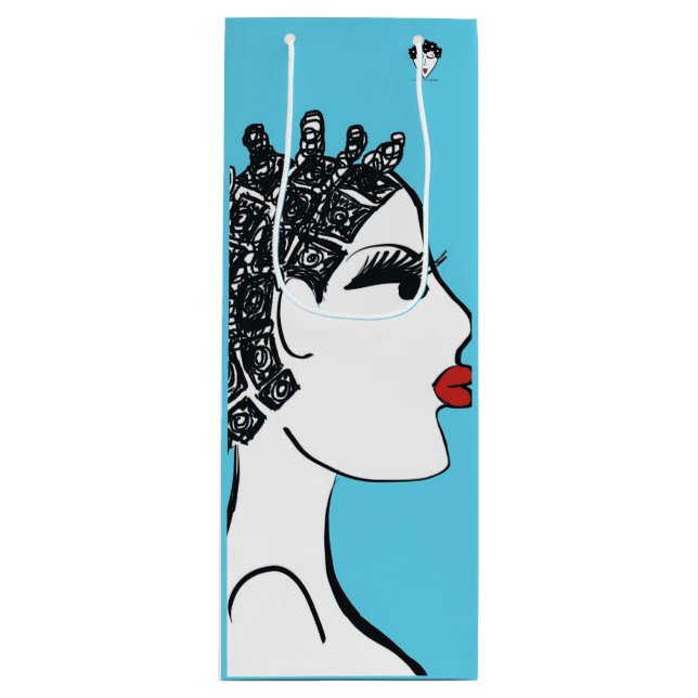 Sac Cadeau Pour Bouteille Sac-cadeau Tiffany Knots (Devant)