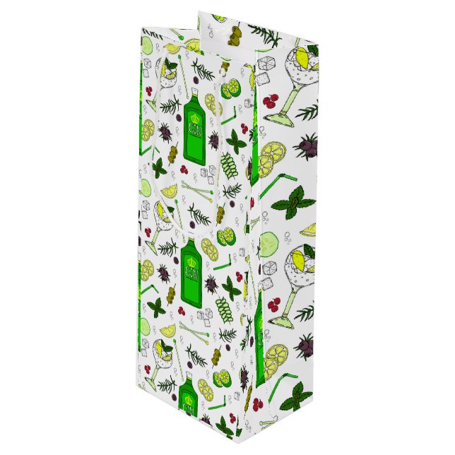 Sac Cadeau Pour Bouteille Sac Gin Tonic Cocktail Party Bouteille Sac (Devant Angle)