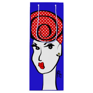 Sac Cadeau Pour Bouteille Sacoche-cadeau Dotty Divine Wine