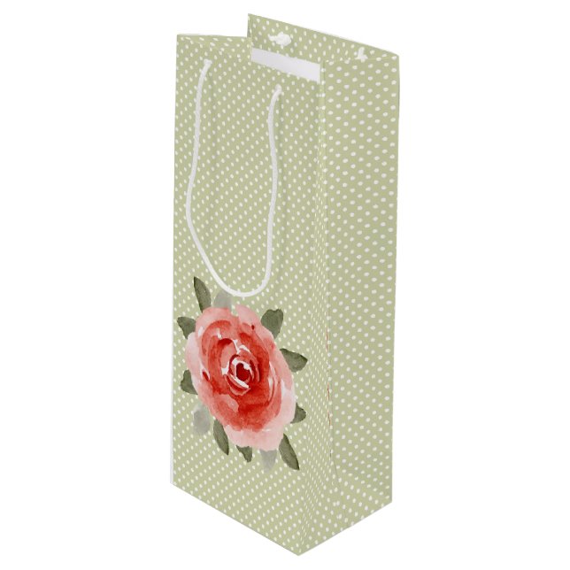 Sac Cadeau Pour Bouteille Sacs-cadeaux Rose Red Cabbage (Devant Angle)