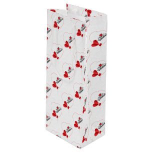 Sac Cadeau Pour Bouteille Saint Valentin