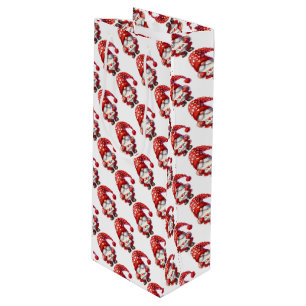 Sac Cadeau Pour Bouteille Saint Valentin Gnome Holding an I Love You sign