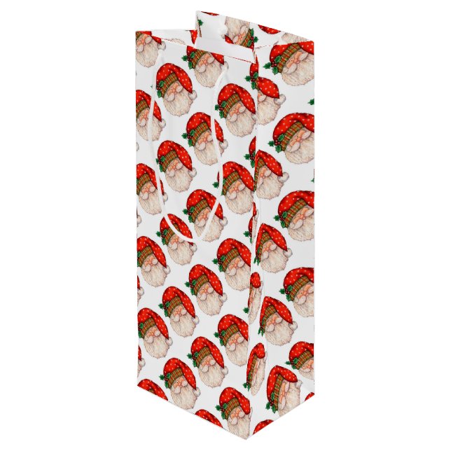 Sac Cadeau Pour Bouteille Santa Claus (Dos Angle)