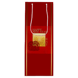 Sac Cadeau Pour Bouteille Signes Zodiac Papercut Chine Année 2020 WGB