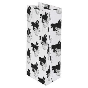 Sac Cadeau Pour Bouteille Silhouette à la main Billy Goat Grey