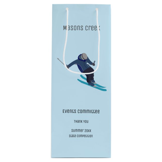 Sac Cadeau Pour Bouteille Ski (Devant)