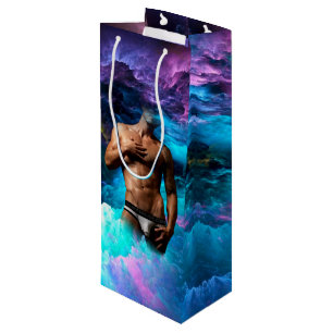 Sac Cadeau Pour Bouteille SlipperyJoe homme musclé sous-vêtements bulle dyna