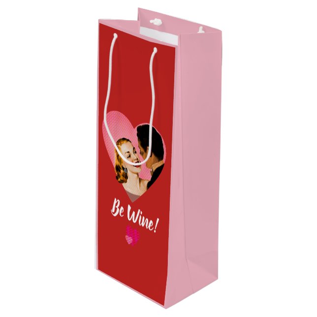 Sac Cadeau Pour Bouteille Sois À Moi ! Sois Vin ! (Devant Angle)
