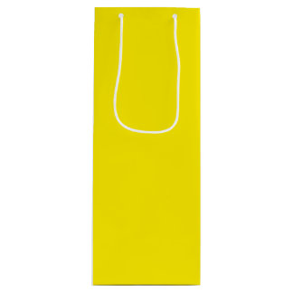 Sac Cadeau Pour Bouteille Solid Sunny Yellow Color