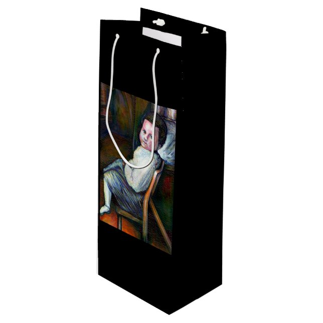 Sac Cadeau Pour Bouteille  Synésie (Devant Angle)