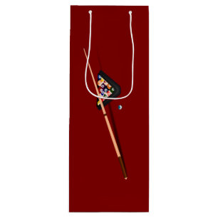 Sac Cadeau Pour Bouteille Table de billard Maroon