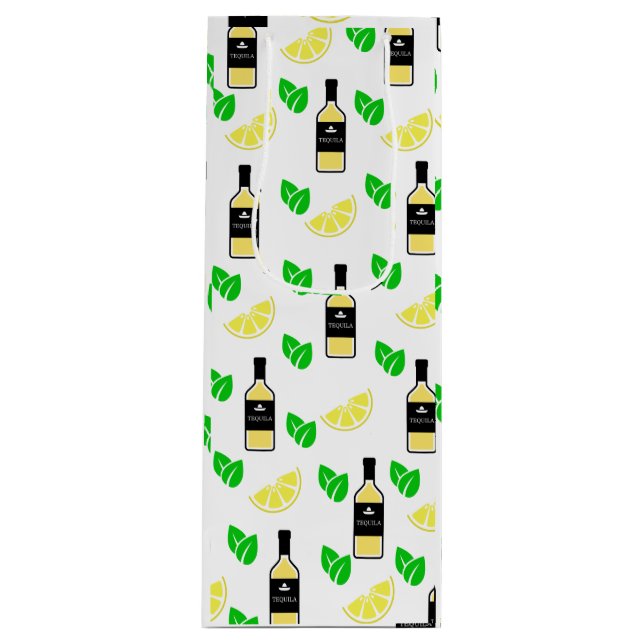 Sac Cadeau Pour Bouteille Tequila & Lemon (Devant)