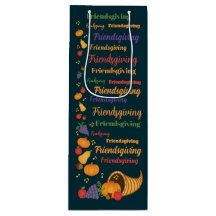 Texte Coloré Cornucopia Friendsgiving Party