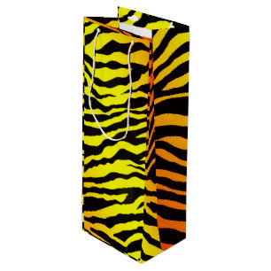 Sac Cadeau Pour Bouteille Tigre en grève