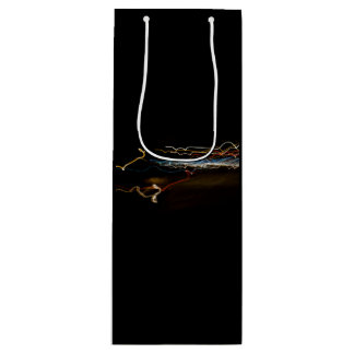 Sac Cadeau Pour Bouteille tireur noir