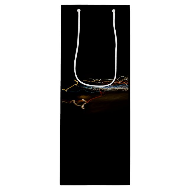 Sac Cadeau Pour Bouteille tireur noir (Devant)