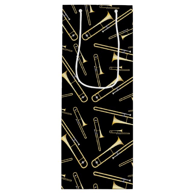 Sac Cadeau Pour Bouteille Trombone Musician Band Enseignant (Devant)