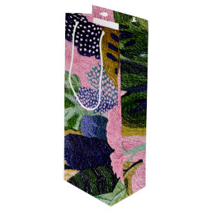 Sac Cadeau Pour Bouteille Tropical Modernism Bouquet Bag