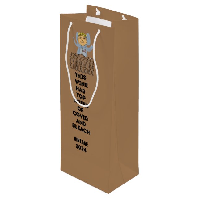 Sac Cadeau Pour Bouteille Trump Harris Kennedy Biden drôle de jolie élection (Dos Angle)