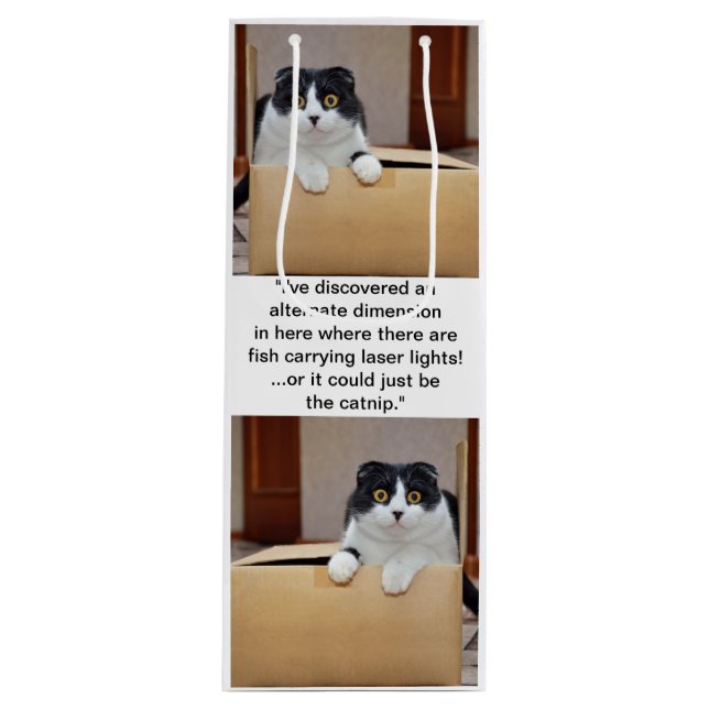 Sac Cadeau Pour Bouteille Une autre dimension (Devant)