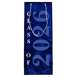 Sac Cadeau Pour Bouteille Velvet Grad Sapphire Blue Dark Jewk Tone Grunge