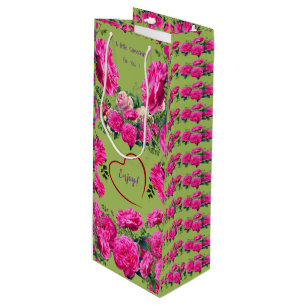 Sac Cadeau Pour Bouteille Vert olive amusant