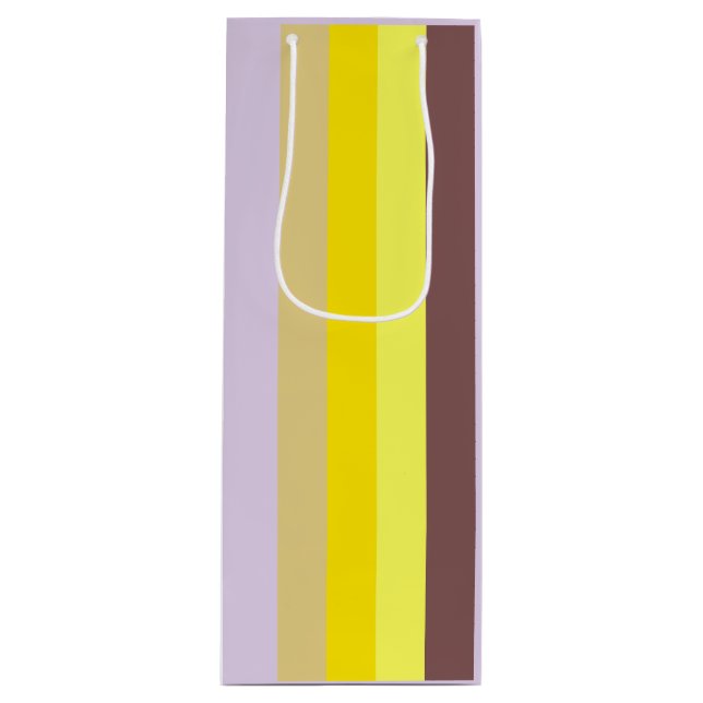Sac Cadeau Pour Bouteille Verticale triée (Devant)