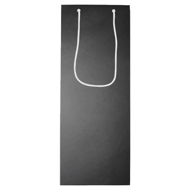 Sac Cadeau Pour Bouteille Vignette Chalkboard tendance (Devant)